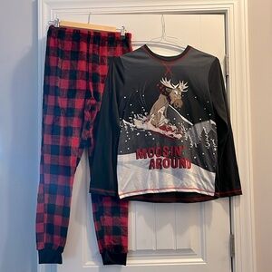 Wonder Nation “Moosin’ Around” Christmas Pajamas